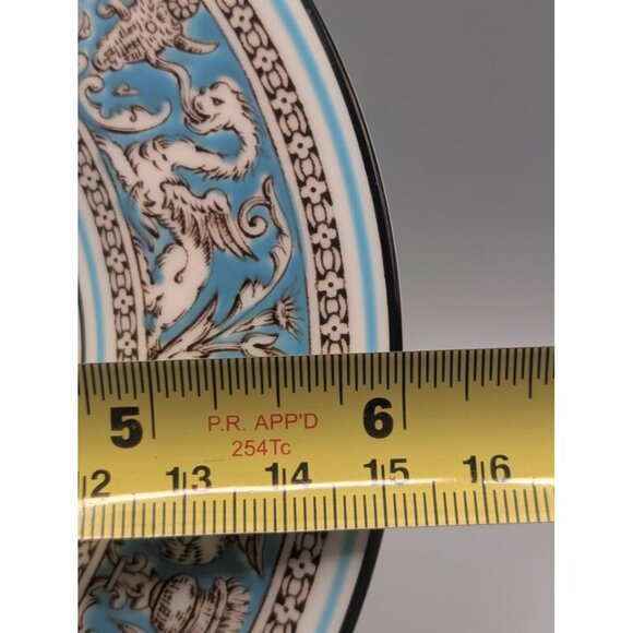 Pair of Wedgwood FLORENTINE Turquoise Dragon Bread Side Plates 6" - Picture 6 of 8